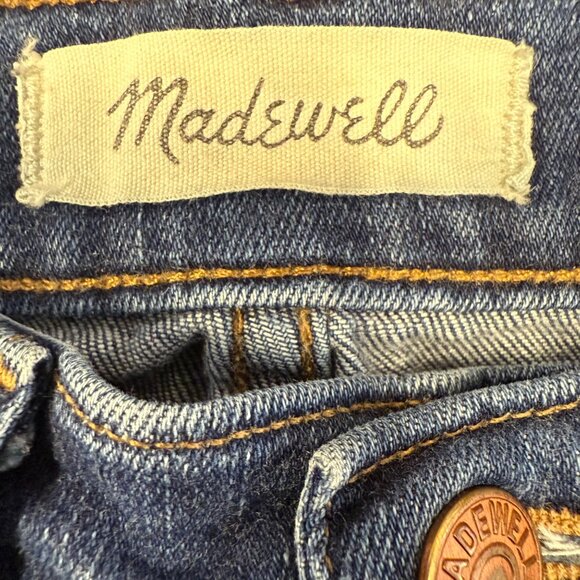 Madewell Womens 9” Mid-Rise Skinny Jeans Size 26 Dark Wash Denim Style L9933 - Picture 8 of 10